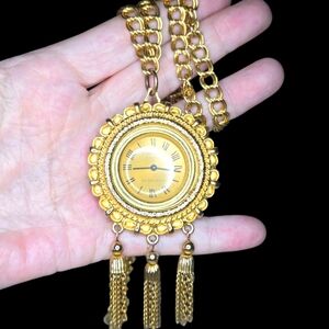 Vtg BARONESS Watch Necklace